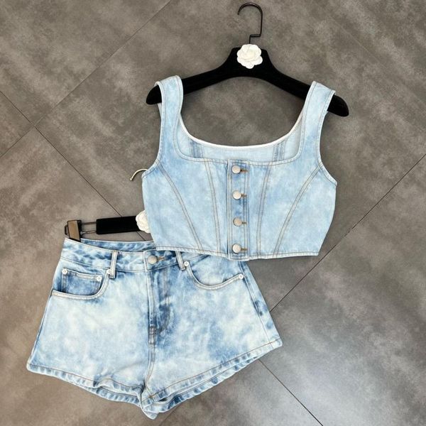 women's tracksuits square 2022 collar single breasted buttons vest tank crop blue shorts jeans two piece set outfits women gf270wom, Gray
women's tracksuits square 2022 collar single breasted buttons vest tank crop blue shorts jeans two piece set outfits women gf270wom, Gray
