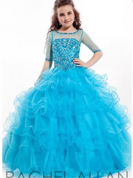 wholesale new crystals beaded pageant dresses for teens ball gown halter puffy ruffles royal blue skirt little girls pageant gowns, White
wholesale new crystals beaded pageant dresses for teens ball gown halter puffy ruffles royal blue skirt little girls pageant gowns, White