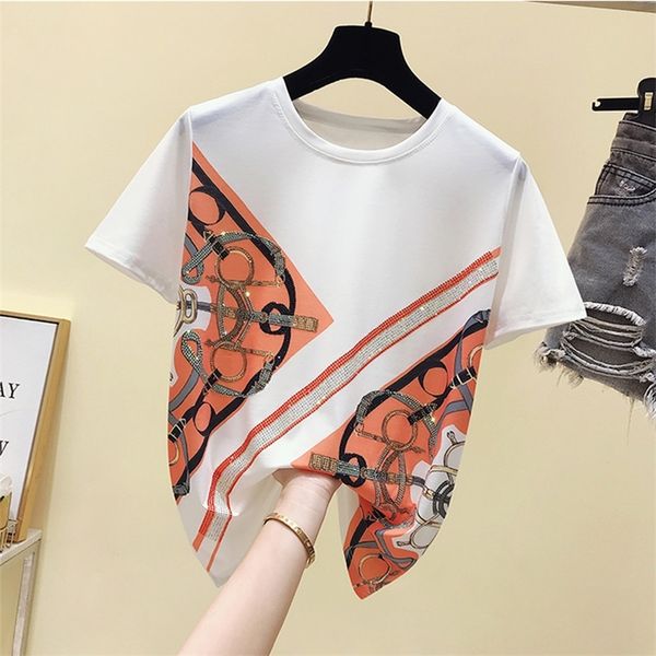 women's short sleeves o neck bling print t-shirt summer ladies casual pullover tee tees a3262 210428, White
women's short sleeves o neck bling print t-shirt summer ladies casual pullover tee tees a3262 210428, White
