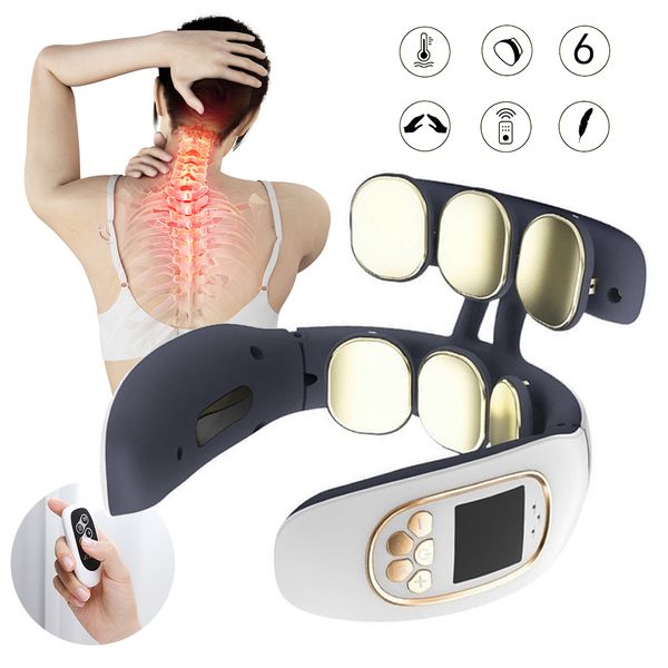6 heads smart neck and back pulse massager tens electric heat cervical vertebra relaxation pain kneading health massage machinen
6 heads smart neck and back pulse massager tens electric heat cervical vertebra relaxation pain kneading health massage machinen
