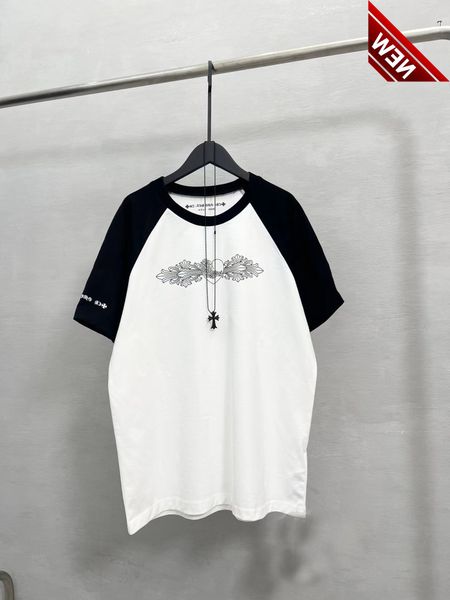 croix horseshoe black and white patchwork raglan t-shirt ch sanskrit color matching round neck lovers short sleeve, White;black
croix horseshoe black and white patchwork raglan t-shirt ch sanskrit color matching round neck lovers short sleeve, White;black