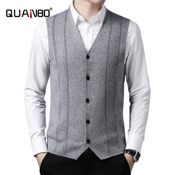 quanbo autumn winter mens sheep wool vneck sweater vest fashion casual thin solid color sleeveless vest 201125, White;black
quanbo autumn winter mens sheep wool vneck sweater vest fashion casual thin solid color sleeveless vest 201125, White;black