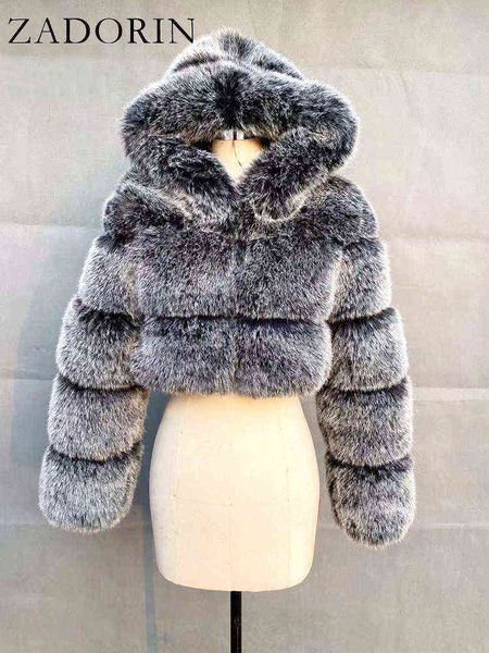 zadorin furry cropped faux fur coats and jackets women fluffy coat with hooded winter fur jacket manteau femme l220714, Black
zadorin furry cropped faux fur coats and jackets women fluffy coat with hooded winter fur jacket manteau femme l220714, Black