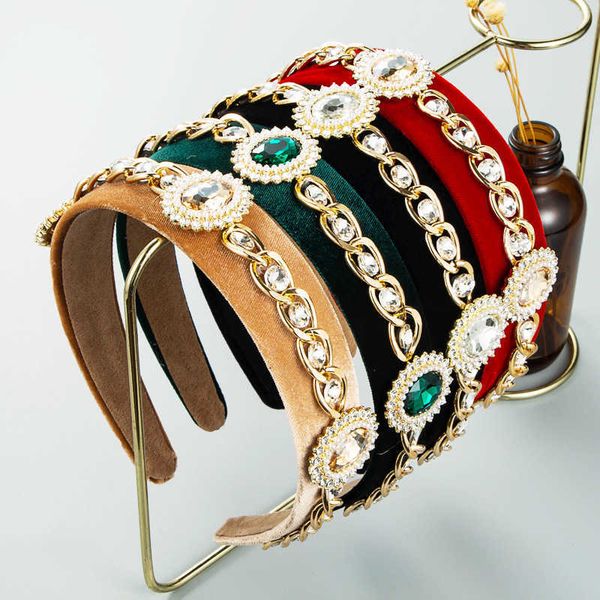heming hair hoop net edge court wind glass diamond inlaid pearl head velvet female, Silver
heming hair hoop net edge court wind glass diamond inlaid pearl head velvet female, Silver