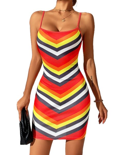 chevron print colorblock cami dress a68u#, Black;gray
chevron print colorblock cami dress a68u#, Black;gray