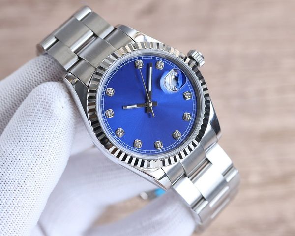bf factory mens watch fluted bezel asia 2813 precision and durability datejust blue dial 36mm sapphire automatic mechanical stainless steel, Slivery;brown
bf factory mens watch fluted bezel asia 2813 precision and durability datejust blue dial 36mm sapphire automatic mechanical stainless steel, Slivery;brown