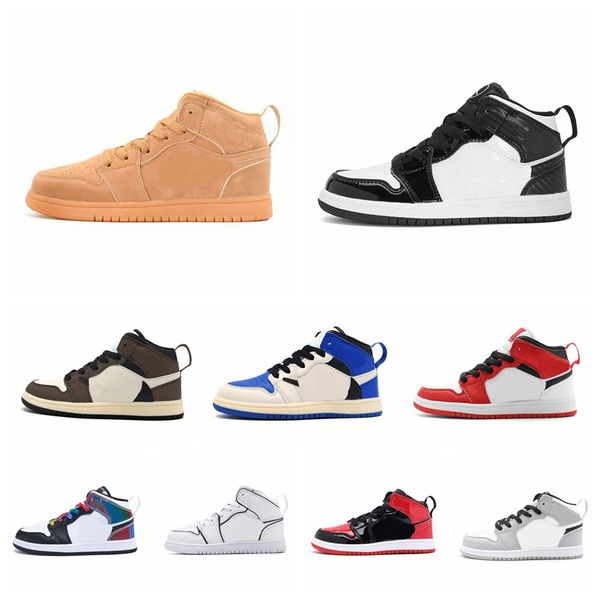 2022 kids designer 1 basketball shoes sneakers boys girls banned 1s athletic outdoor game royal obsidian chicago red bred melody mid, Black
2022 kids designer 1 basketball shoes sneakers boys girls banned 1s athletic outdoor game royal obsidian chicago red bred melody mid, Black