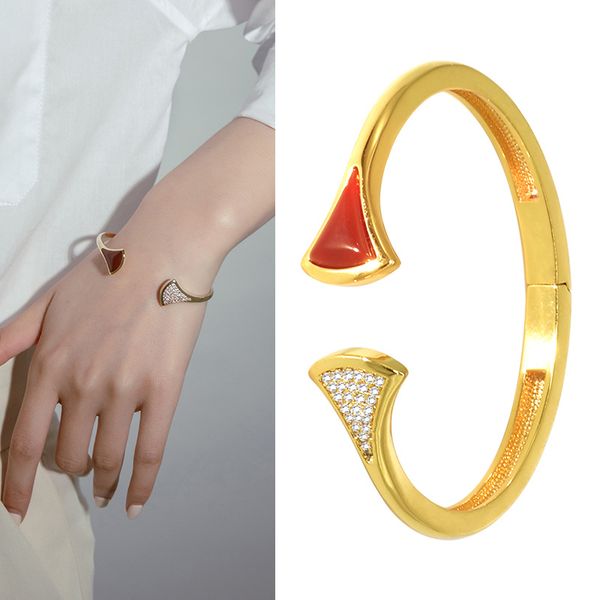bracelet for women zircon agate cuff bangle bridal wedding christmas gift female accessory luxury fashion luxury designer jewelry, Golden;silver
bracelet for women zircon agate cuff bangle bridal wedding christmas gift female accessory luxury fashion luxury designer jewelry, Golden;silver