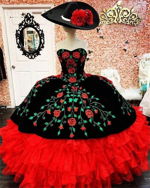 mexican ball gown quinceanera dresses 2022 lace-up corset back elegant tulle ruffles sweet 16 dress embroidery vestidos de xv años, Blue;red
mexican ball gown quinceanera dresses 2022 lace-up corset back elegant tulle ruffles sweet 16 dress embroidery vestidos de xv años, Blue;red