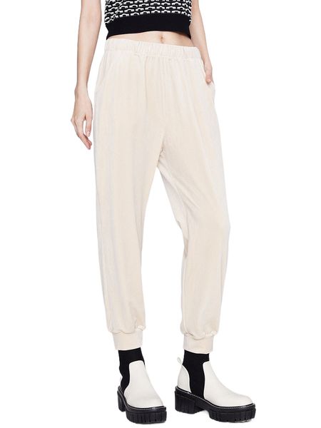 jazzevar solid slant pocket corduroy pants k32n#, Black;white