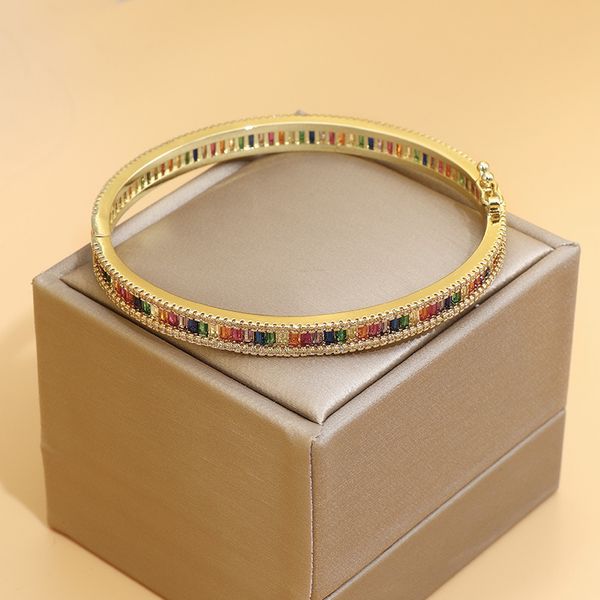 micro-set color full diamond zircon bracelet simple atmosphere fashion rainbow bracelet wedding retro jewelry accessories female cx220517, Black
micro-set color full diamond zircon bracelet simple atmosphere fashion rainbow bracelet wedding retro jewelry accessories female cx220517, Black