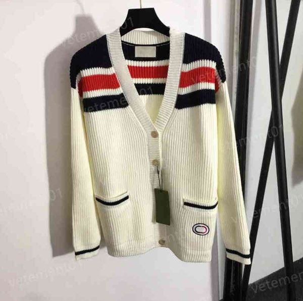 luxury womens sweaters beige custom logo button stripe colorblock versatile knit cardigan jacket designer sweater women clothing 0912, White;black
luxury womens sweaters beige custom logo button stripe colorblock versatile knit cardigan jacket designer sweater women clothing 0912, White;black