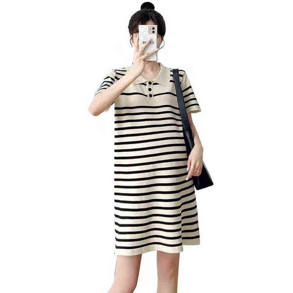 summer fashion pregnant women dress with short sleeves preppy style turndown collar maternity striped dress straight dresses j220628, White
summer fashion pregnant women dress with short sleeves preppy style turndown collar maternity striped dress straight dresses j220628, White