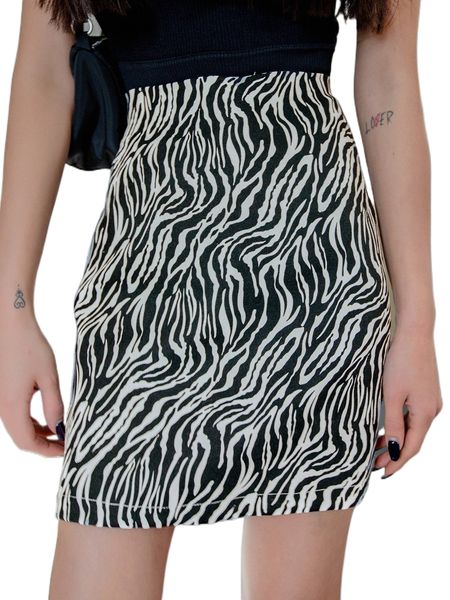 dazy zebra striped high waist skirt 96vd#, Black
dazy zebra striped high waist skirt 96vd#, Black