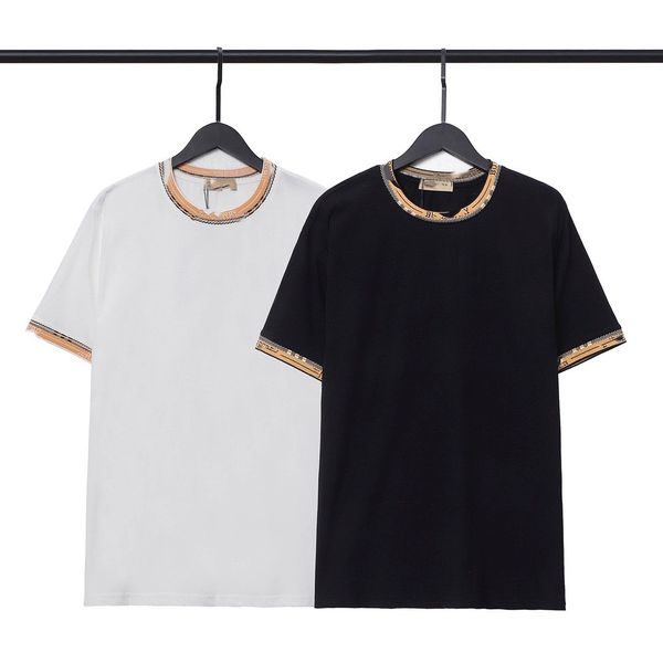 luxury men's t-shirts letter print round neck short sleeve black white fashion men women tees., White;black
luxury men's t-shirts letter print round neck short sleeve black white fashion men women tees., White;black