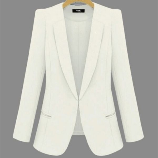2019 new plus size womens business suits spring autumn allmatch women blazers jackets short slim longsleeve blazer women suit cj191201, White;black