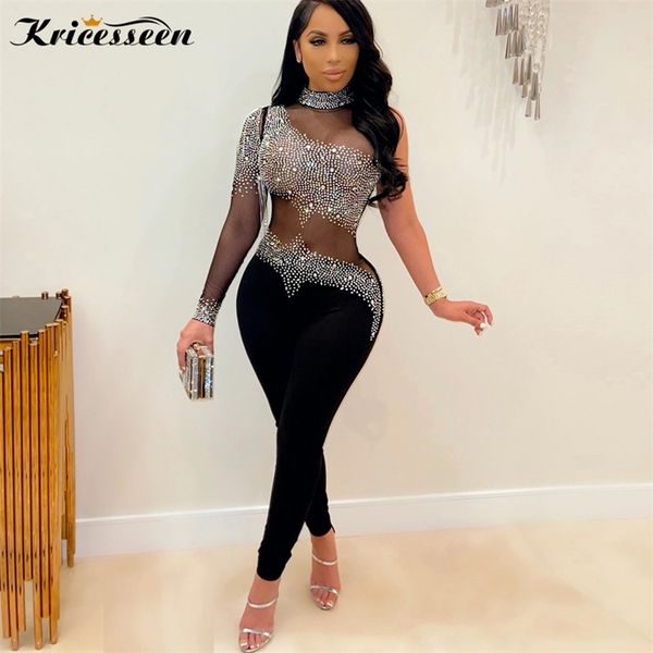 kricesseen black crystal diamond skinny long pant jumpsuit women one sleeve see through romper clubwear fitness outfits 220713, Black;white
kricesseen black crystal diamond skinny long pant jumpsuit women one sleeve see through romper clubwear fitness outfits 220713, Black;white