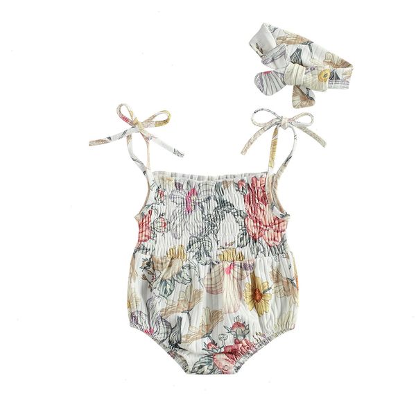 infant baby girls 2 set pcs outfits suits sleeveless floral printed romper bowknot headband, White
infant baby girls 2 set pcs outfits suits sleeveless floral printed romper bowknot headband, White