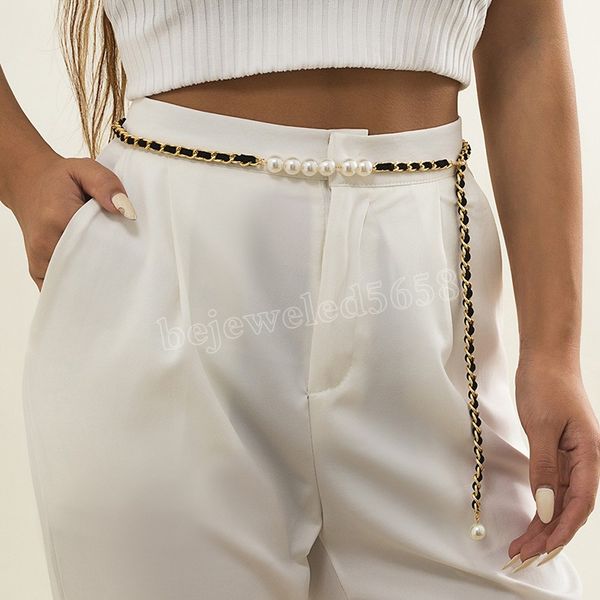 black flannel thick chains waist jewelry for women 2022 trendy pearl belly chain belt pants fashion female body accessories, Silver
black flannel thick chains waist jewelry for women 2022 trendy pearl belly chain belt pants fashion female body accessories, Silver