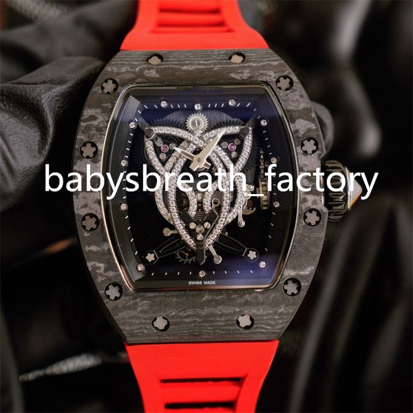 019 montre de luxe diamond watch men watches original automatic movement carbon fiber case rubber strap wristwatches, Slivery;brown
019 montre de luxe diamond watch men watches original automatic movement carbon fiber case rubber strap wristwatches, Slivery;brown