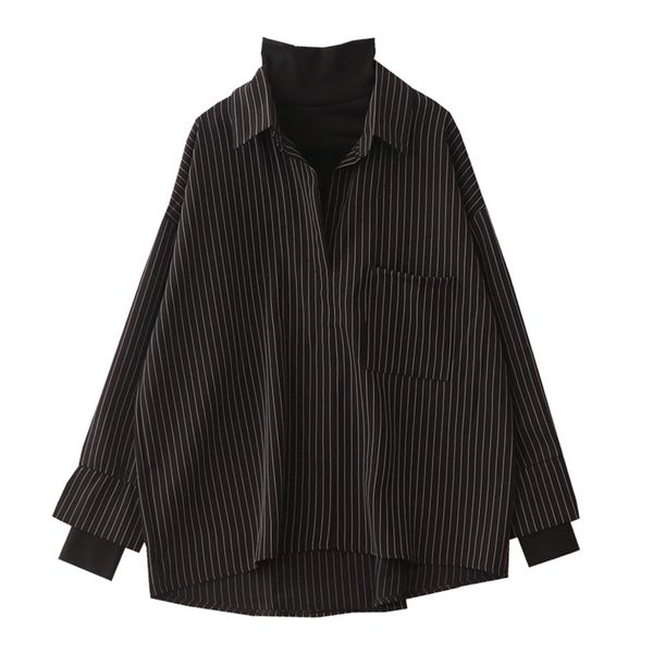 fake two piece striped shirt women patchwork knitted turtleneck autumn winter long sleeve casual loose female blouse 210308, White
fake two piece striped shirt women patchwork knitted turtleneck autumn winter long sleeve casual loose female blouse 210308, White