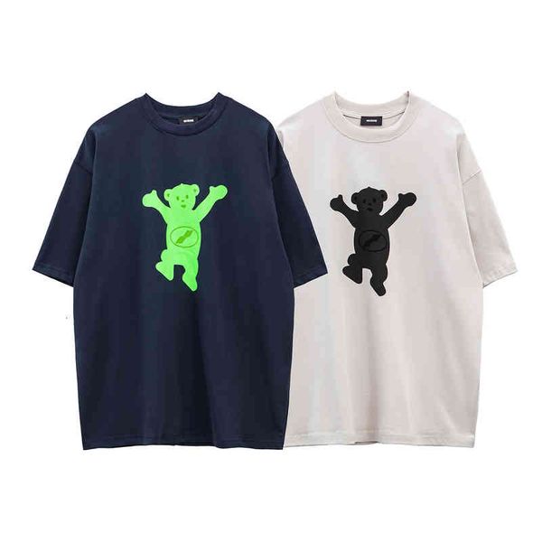 men's t-shirts spring and summer we11 limited series teddy bear round neck pullover short sleeve men's women's same batch, White;black
men's t-shirts spring and summer we11 limited series teddy bear round neck pullover short sleeve men's women's same batch, White;black
