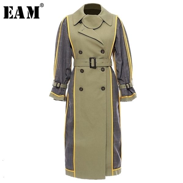eam women plaid spilit both side wear trench lapel long sleeve loose fit windbreaker fashion spring autumn 1h848 201030, Tan;black
eam women plaid spilit both side wear trench lapel long sleeve loose fit windbreaker fashion spring autumn 1h848 201030, Tan;black