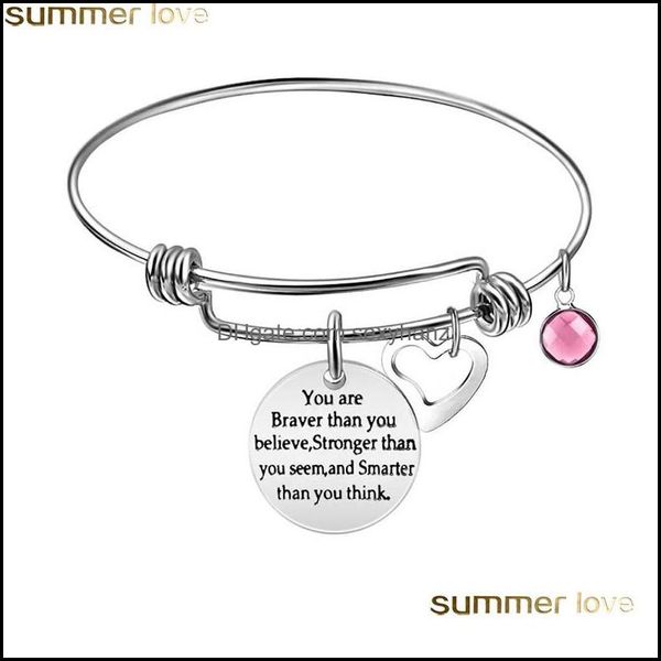 charm bracelets jewelry inspirational engraved letters with faith birthstone heart expandable wire bracelet bangles you are braver smarter d, Golden;silver
charm bracelets jewelry inspirational engraved letters with faith birthstone heart expandable wire bracelet bangles you are braver smarter d, Golden;silver