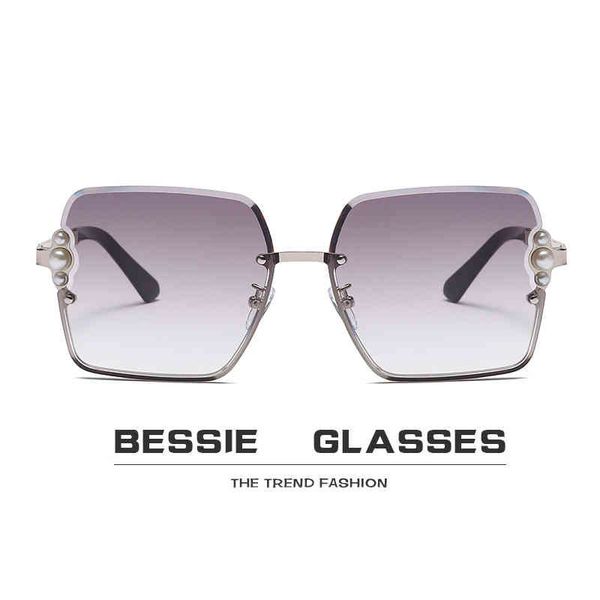 sunglassfashion frameless cut edge metal sunglasses women's square diamond pearl 524, White;black
sunglassfashion frameless cut edge metal sunglasses women's square diamond pearl 524, White;black