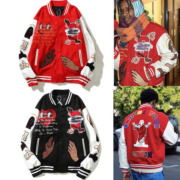 james the same price stadium jacket heavily embroidered baseball blazer spring and autumn hip hop fashion baseballs jackets vintage quality, Black;brown
james the same price stadium jacket heavily embroidered baseball blazer spring and autumn hip hop fashion baseballs jackets vintage quality, Black;brown