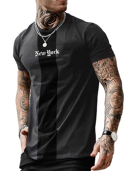men letter graphic tee 67da#, White;black