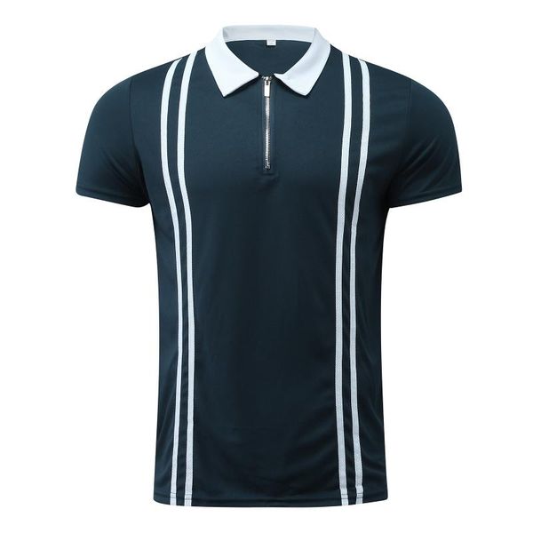 men's polos 2022 men shirts summer casual daily short sleeve striped mens turn-down collar zippers tees, White;black
men's polos 2022 men shirts summer casual daily short sleeve striped mens turn-down collar zippers tees, White;black