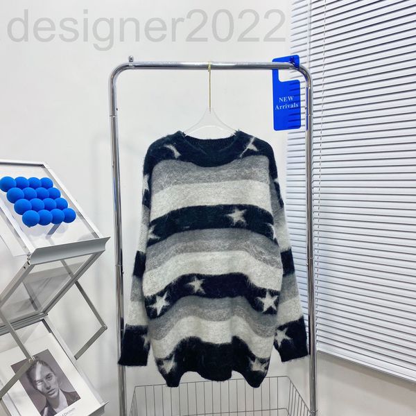 women's sweaters designer 21 autumn and winter mm + star sweater casual lazy wind loose round neck pullover for women w1ce, White;black
women's sweaters designer 21 autumn and winter mm + star sweater casual lazy wind loose round neck pullover for women w1ce, White;black