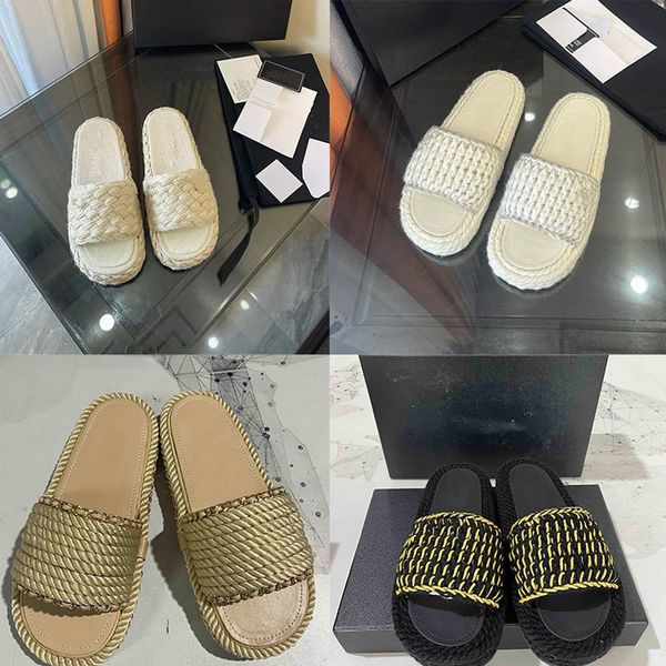 new designer 2022 women slippers honey sandals luxury chain knit straw platform slippers breathable open toe slides ladies non-slip beach, Black
new designer 2022 women slippers honey sandals luxury chain knit straw platform slippers breathable open toe slides ladies non-slip beach, Black