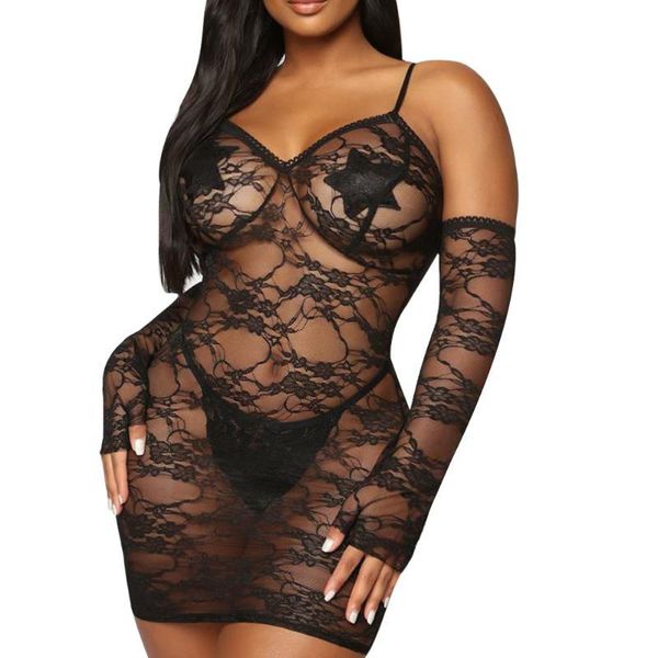 plus size dresses women lingerie nightwear lace crochet underwear sleepwear dress see through ladies female floral, Black
plus size dresses women lingerie nightwear lace crochet underwear sleepwear dress see through ladies female floral, Black
