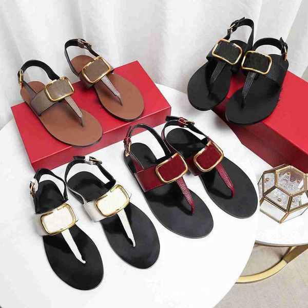 2022 women designer sandals fashion cowskin matte leather flat heel flip flops ankle strap casual beach shoes, Black
2022 women designer sandals fashion cowskin matte leather flat heel flip flops ankle strap casual beach shoes, Black