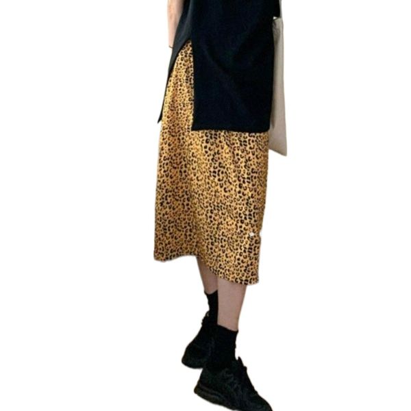 vintage yellow leopard print long skirts women korean skirt streetwear drawstring elastic waist midi k8ja#, Black
vintage yellow leopard print long skirts women korean skirt streetwear drawstring elastic waist midi k8ja#, Black