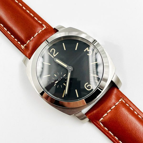 mens watches automatic mechanical watch 45mm waterproof business wristwatches montre luxe gifts, Slivery;brown
mens watches automatic mechanical watch 45mm waterproof business wristwatches montre luxe gifts, Slivery;brown