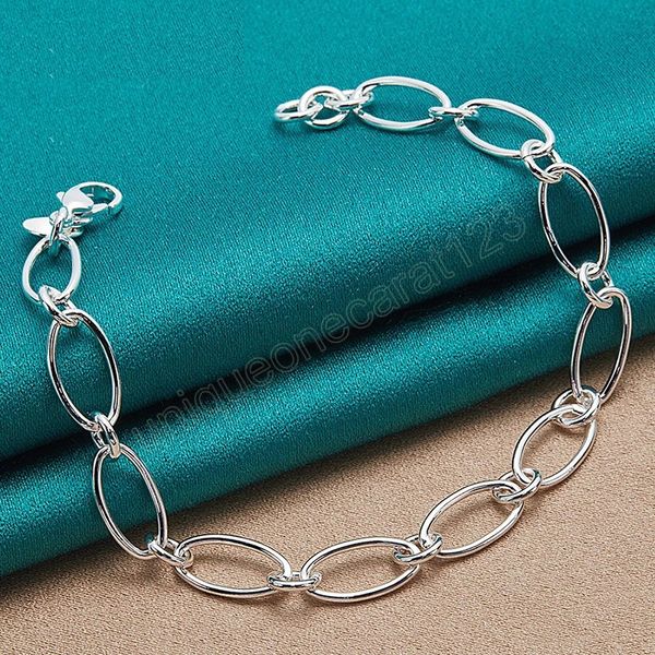 925 sterling silver simple chain bracelet for woman man charm wedding engagement party fashion jewelry, Golden;silver
925 sterling silver simple chain bracelet for woman man charm wedding engagement party fashion jewelry, Golden;silver