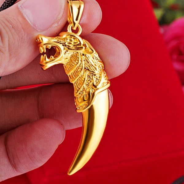 wolf head pendant classic men hip hop 18k yellow gold filled solid cool handsome men's jewelry gift fashion accessories, Silver
wolf head pendant classic men hip hop 18k yellow gold filled solid cool handsome men's jewelry gift fashion accessories, Silver