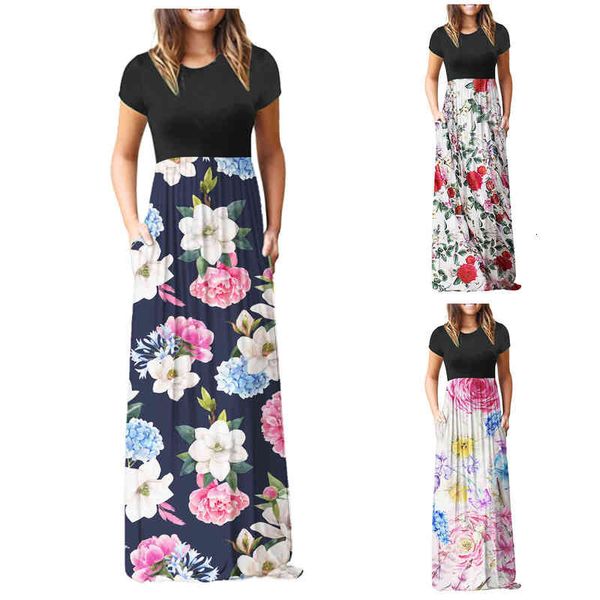 luxury designer women's dresses 2022 summer bohemian short sleeve stitched high waist printed dresses dr's dresses, Black;gray
luxury designer women's dresses 2022 summer bohemian short sleeve stitched high waist printed dresses dr's dresses, Black;gray