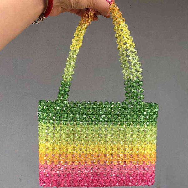 customized bead bag green hand-woven celebrity handbags handle purses and unique design ladies party 220512
customized bead bag green hand-woven celebrity handbags handle purses and unique design ladies party 220512