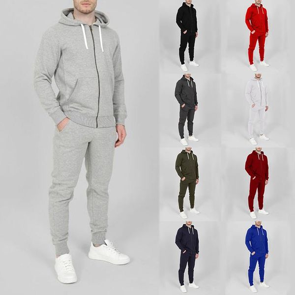running sets men's sports suit basketball jogging solid color zipper shirt casual sportswear ho, Black;blue
running sets men's sports suit basketball jogging solid color zipper shirt casual sportswear ho, Black;blue