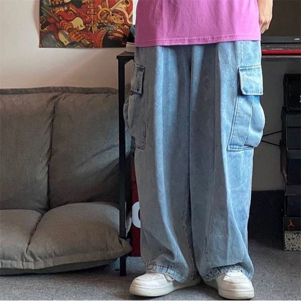 houzhou baggy jeans trousers male denim pants black wide leg men's loose casual korean streetwear cargo 220328, Blue
houzhou baggy jeans trousers male denim pants black wide leg men's loose casual korean streetwear cargo 220328, Blue