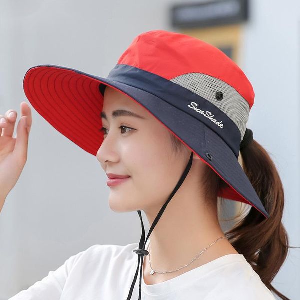 summer adults outdoor sun hat horse tail hole fisherman cap sun protection breathable mountaineering hats, Blue;gray
summer adults outdoor sun hat horse tail hole fisherman cap sun protection breathable mountaineering hats, Blue;gray
