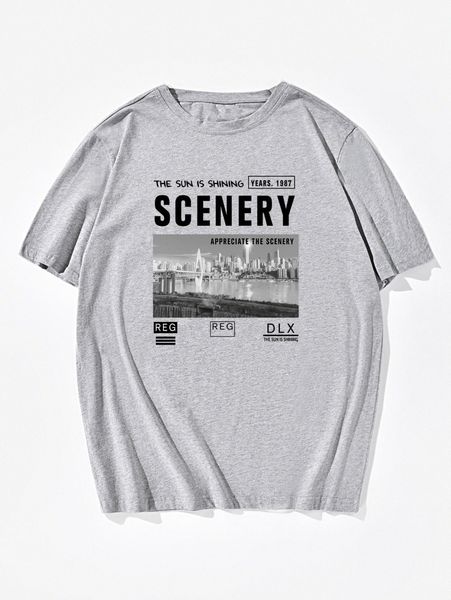 men slogan & skyscraper print tee q7od#, White;black
men slogan & skyscraper print tee q7od#, White;black