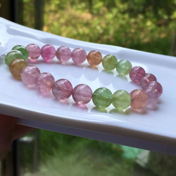 natural colorful tourmaline clear round beads bracelet rainbow tourmaline 9.3mm from brazil women men jewelry aaaaaaa, Silver
natural colorful tourmaline clear round beads bracelet rainbow tourmaline 9.3mm from brazil women men jewelry aaaaaaa, Silver