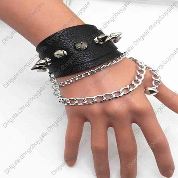pengkel pointed rivet punk bracelet kill matt couple harajuku bracelet jewelry, Silver
pengkel pointed rivet punk bracelet kill matt couple harajuku bracelet jewelry, Silver