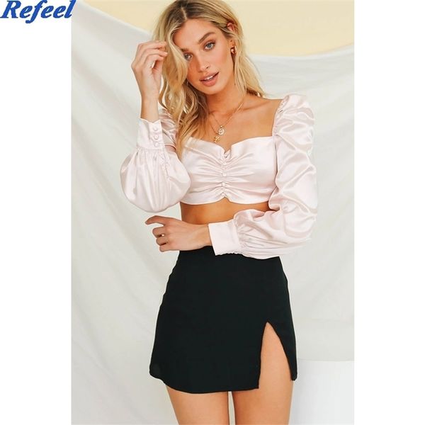 vintage french retro puff sleeve pink women blouse square collar silklike streetwear shirt new arrivals t200608, White
vintage french retro puff sleeve pink women blouse square collar silklike streetwear shirt new arrivals t200608, White