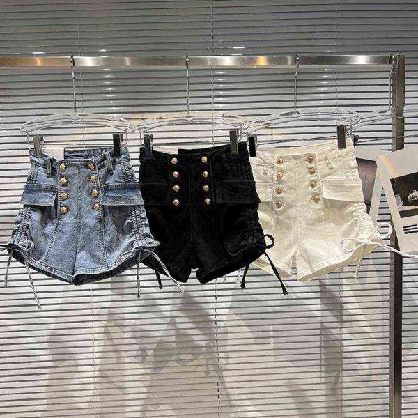 premium spring summer high waist double breasted buttons side drawstring denim shorts women short jeans gd580, Black;white
premium spring summer high waist double breasted buttons side drawstring denim shorts women short jeans gd580, Black;white